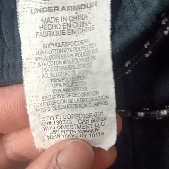 Under Armour Black Sweatpants Tapered Joggers - Picture 16 of 17